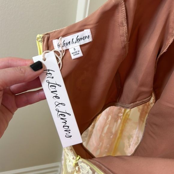 For Love & Lemons - “Blossom” Lace Maxi Dress - NWT, SZ S, Multi Color - Picture 14 of 16